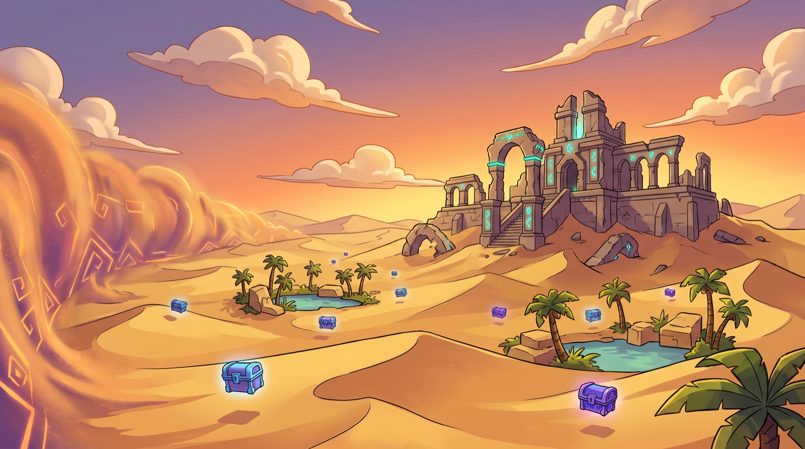 The First Island, the desert world where every Blast Lands survivor starts